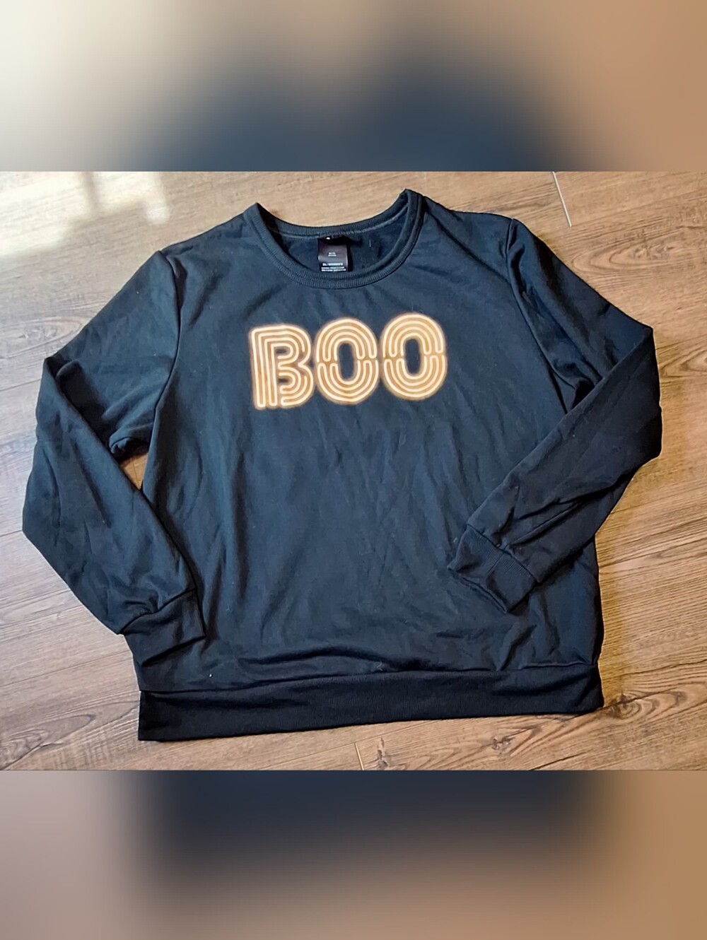 Black 'BOO' Graphic Womens Sweatshirt ☆Size XL☆